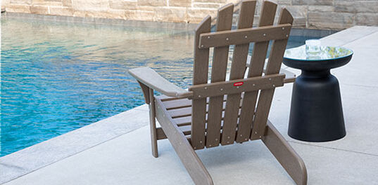 Premium Tahoe Brown Outdoor Adirondack Chair - Keter