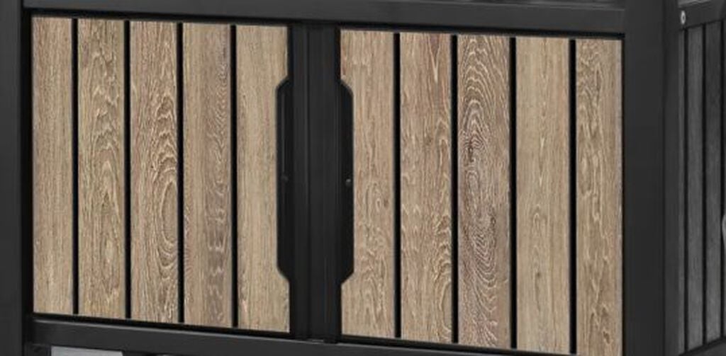 Unity XL Ashwood Outdoor Kitchen Cart With Storage - Keter US
