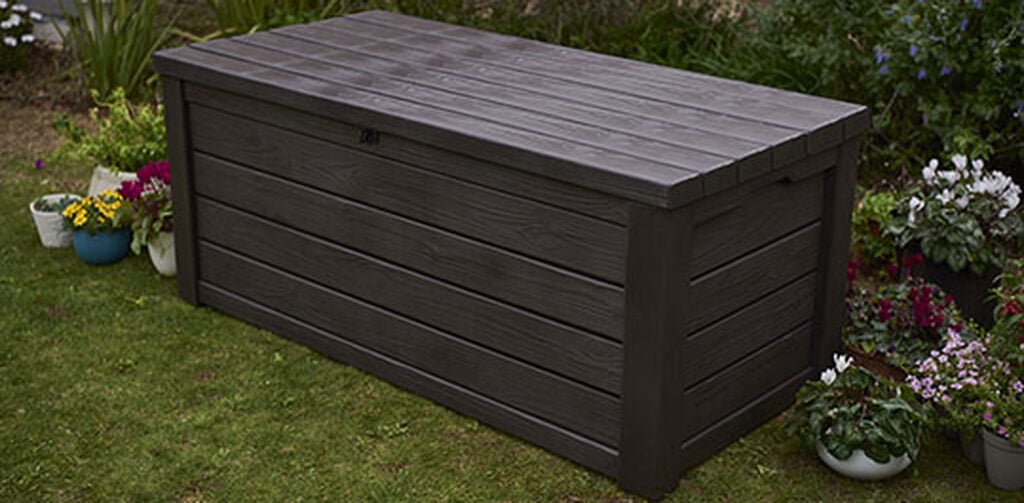 Eastwood Brown 150 Gallon Storage Deck Box - Keter US
