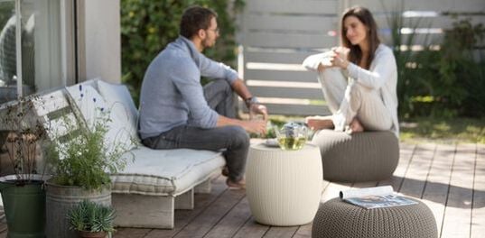 Cozy 3-Piece Outdoor Seating Set Brown - Keter US