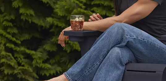 Kiawah Blue Outdoor Adirondack Chair - Keter US