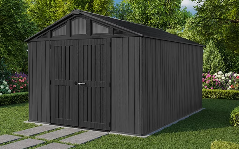 Keter stronghold shed with windows