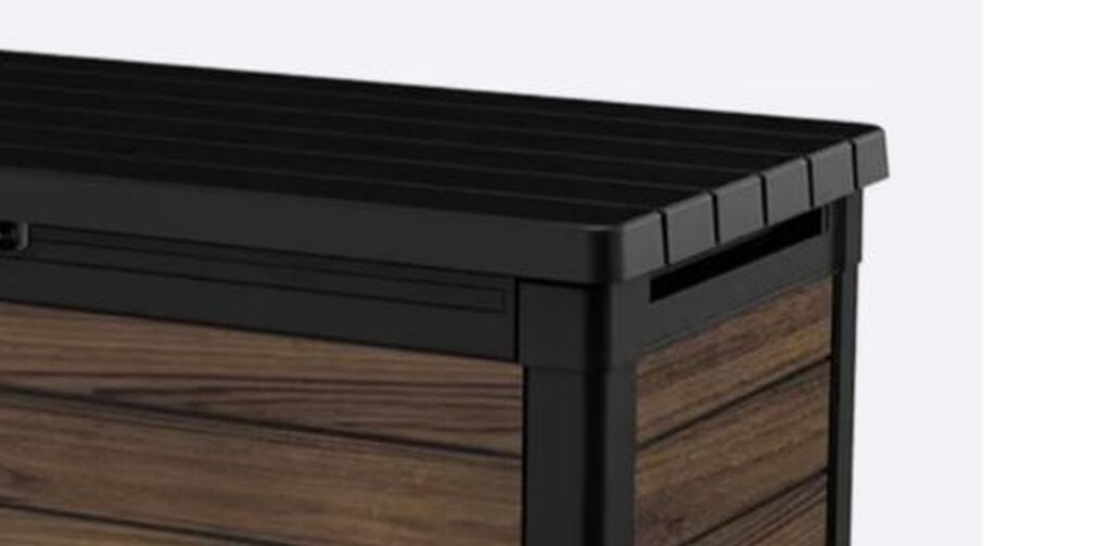 100 Gallon Deck Box Signature Storage Box Rosewood Brown - Keter US