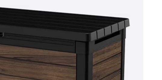 100 Gallon Deck Box Signature Storage Box Rosewood Brown - Keter US