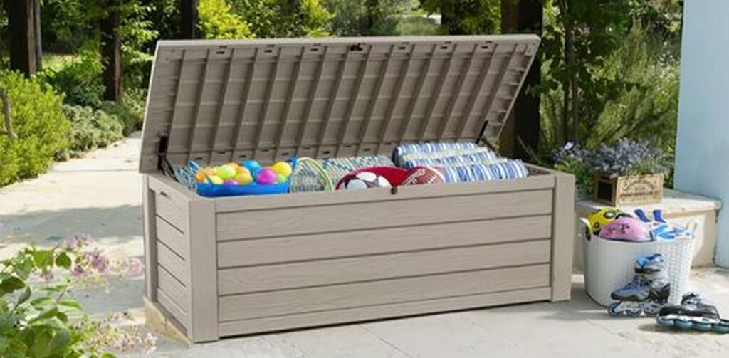 150 Gallon Outdoor Storage Box Westwood Beige - Keter US