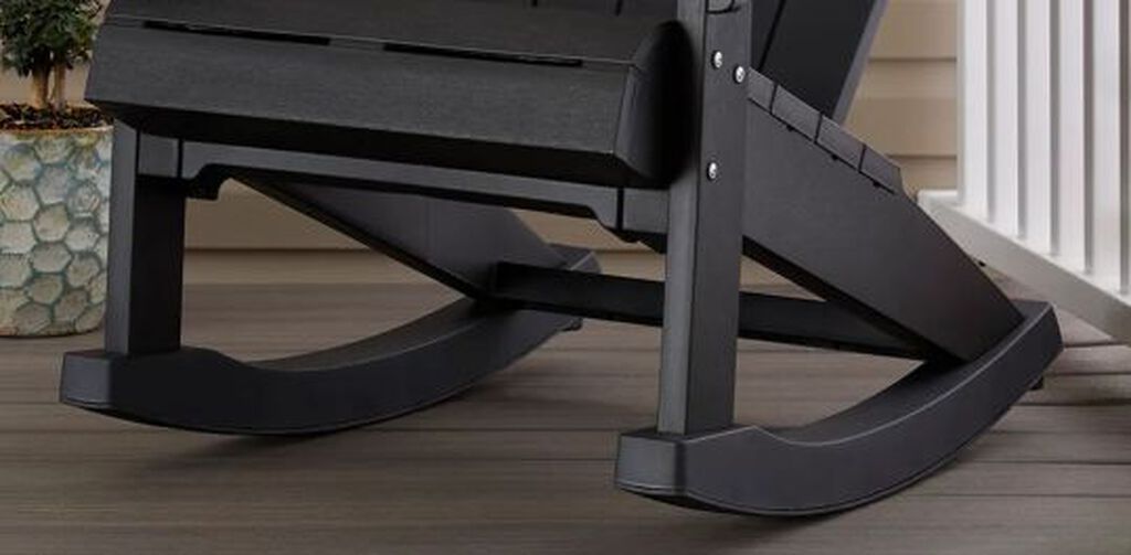 Everest Resin Plastic Adirondack Rocker - Graphite - Keter US