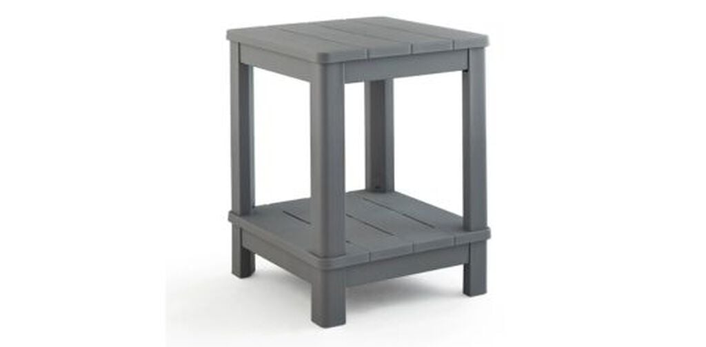 Deluxe Adirondack Two Tier Side Table - Gray - Keter US