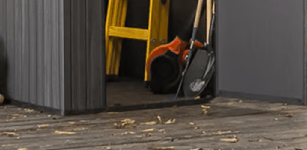 Darwin Graphite Small Storage Shed - 4x6 Shed - Keter US