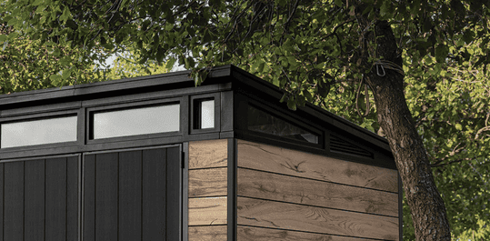 ventilation window of a shed