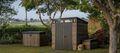 Keter storage sheds in different sizes.