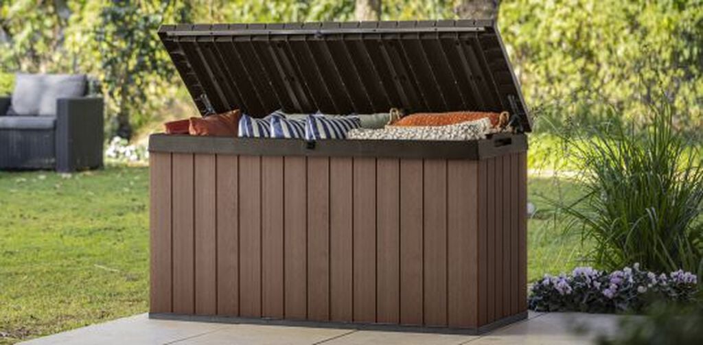 Darwin Brown 150 Gallon Storage Deck Box - Keter US