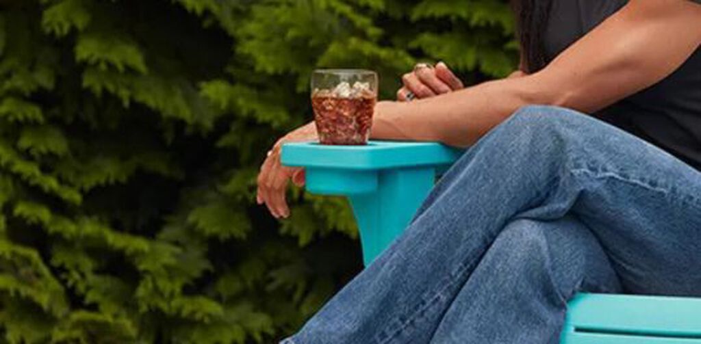 Kiawah Resin Plastic Adirondack Chair - Teal - Keter US