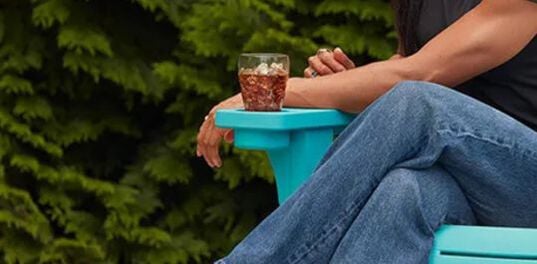 Kiawah Teal Outdoor Adirondack Chair - Keter US