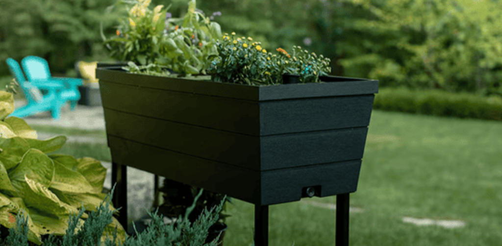 Graphite Urban Bloomer 12.7 Gallon Elevated Garden Bed - Keter US
