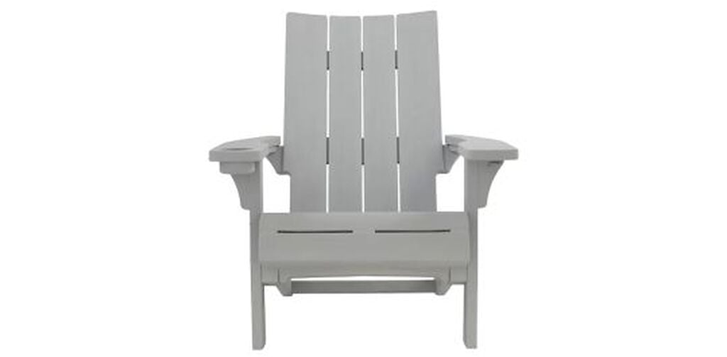Modern Adirondack Chair With Cup Holder Grey - Keter US