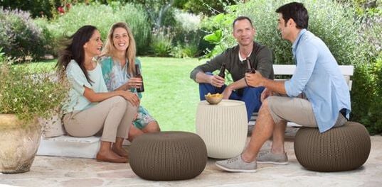 Cozy 3-Piece Outdoor Seating Set Brown - Keter US