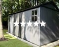 Keter Netwon Plus shed with 5 stars