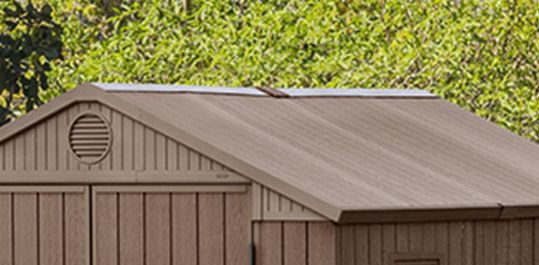 Darwin Brown Medium Storage Shed - 6x8 Shed - Keter US