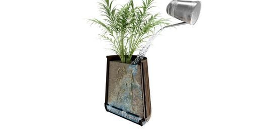 Self Watering Pine Brown Conical Planter - Keter US