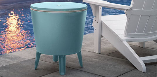 Classic Teal 7.5 Gallon Cooler Table - Keter