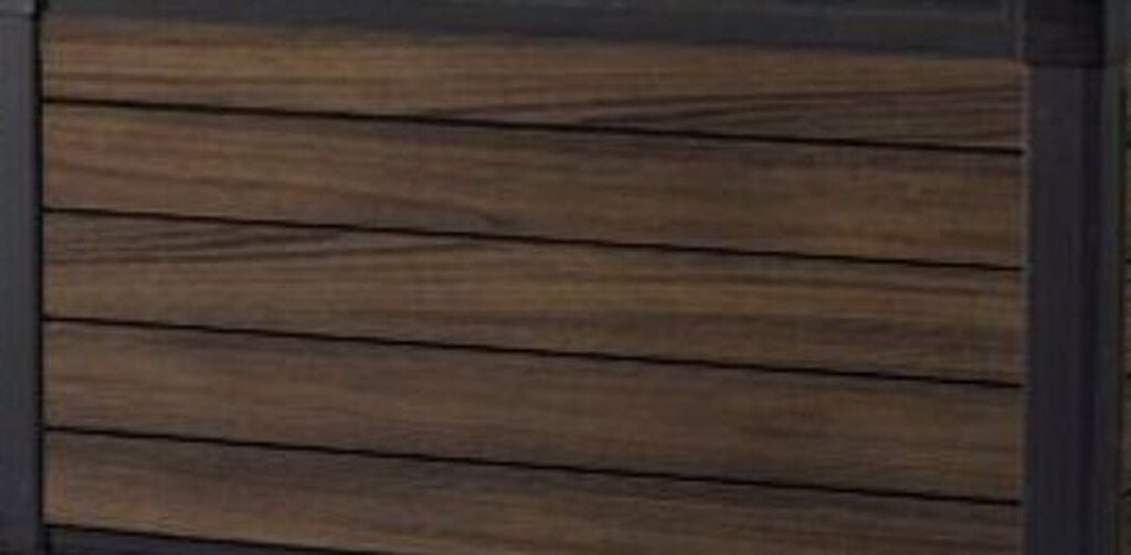 100 Gallon Deck Box Signature Storage Box Rosewood Brown - Keter US