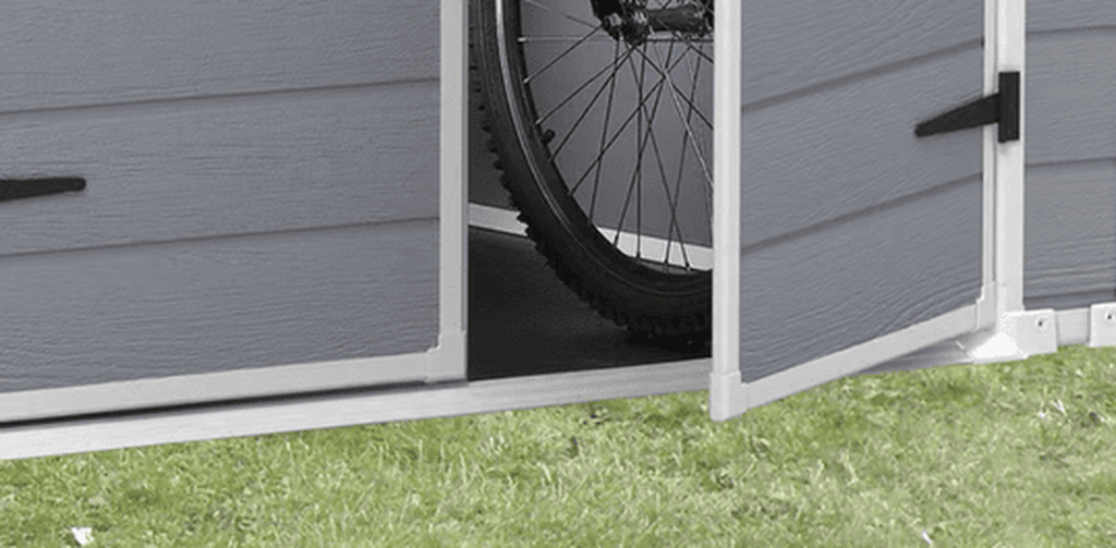 Manor Grey Medium Storage Shed - 6x8 Shed - Keter US