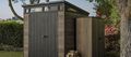 Keter outdoor storage sheds in different sizes 