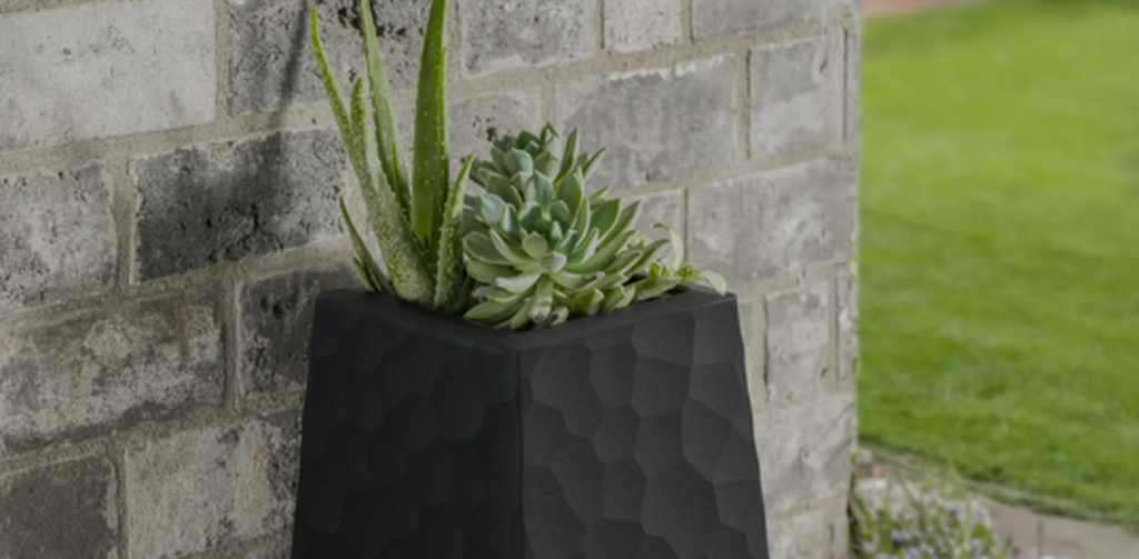 Reversible Stone Planters Set of Two Graphite - Keter US