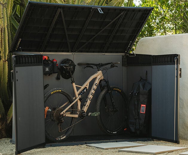 Keter Cortina gray small bike shed