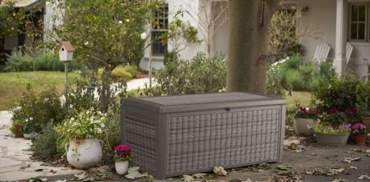 Signature 135 Gallon Deck Box - Mist Grey