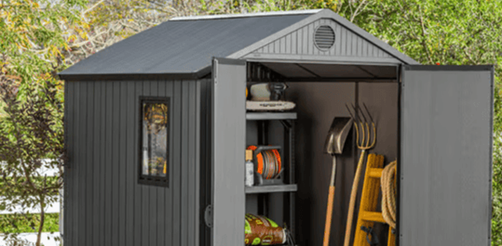 Darwin Graphite Medium Storage Shed - 6x6 Shed - Keter US