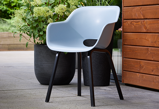 Noa Schalenstuhl - 2er Pack - 56,5x55x80 cm - Dunkelblau