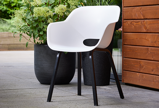 Noa Schalenstuhl - 2er Pack - 56,5x55x80 cm - Weiss