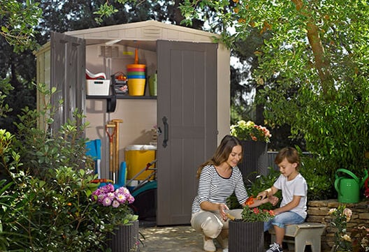 Factor 6x6 Storage Shed-Brown