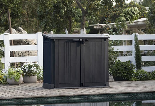 SIO Prime Graphite/ Grey Small Storage Shed - Keter US