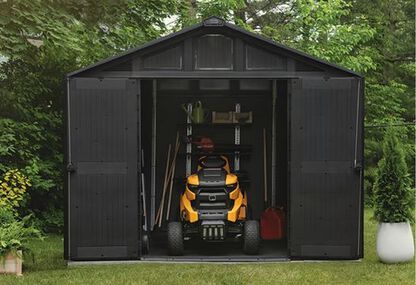 Stronghold 10x8 Shed​ - Large Storage Shed - Gray - Keter US