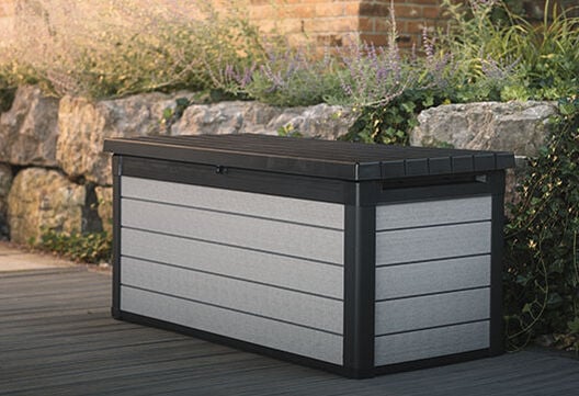 150 Gallon Deck Box Gray Storage Box - Keter US