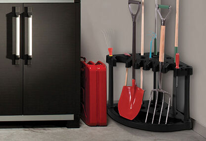 Black Corner Tool Rack for Sheds & Garage - Keter US