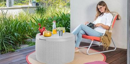 Circa 37 Gallon Storage Deck Box - White - Keter US