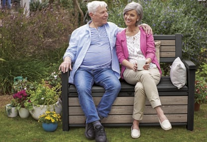 Signature 227L Storage Bench - Ashwood Brown