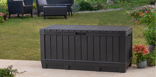 92 Gallon Deck Box Kentwood Storage Box Gray - Keter US