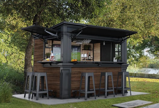 Signature Outdoor Garden Bar - Rosewood