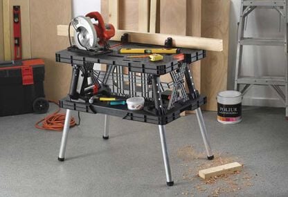 Folding Work Table - Graphite