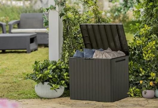 30 Gallon Storage Deck Box City Box Taupe - Keter US