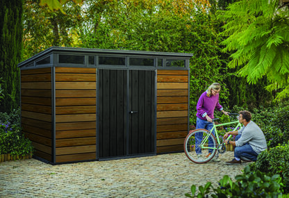 Caseta de exterior Signature 11x7 - 342x218x226 cm y 7,4 m2 - Marrón