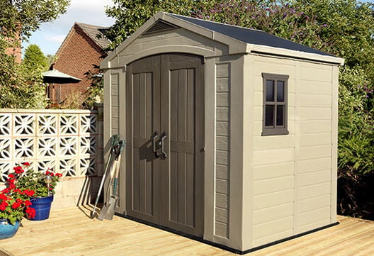 Factor 8x6 Storage Shed-Brown