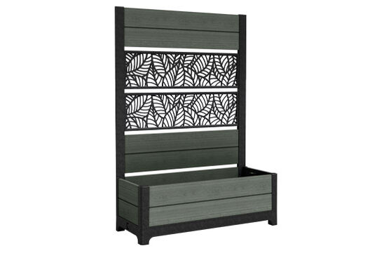 Tulip Leaf Screen Planter - Green