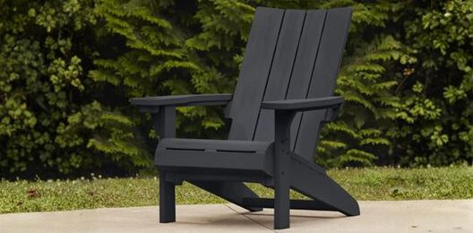 Modern Graphite Outdoor Adirondack Chair - Keter US
