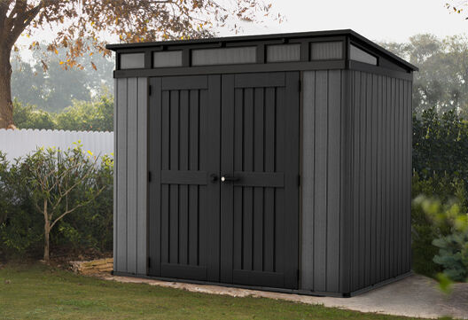Stronghold Pent Shed 8x6ft - Grey