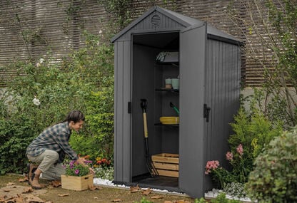 Darwin Shed 4x4ft - Grey
